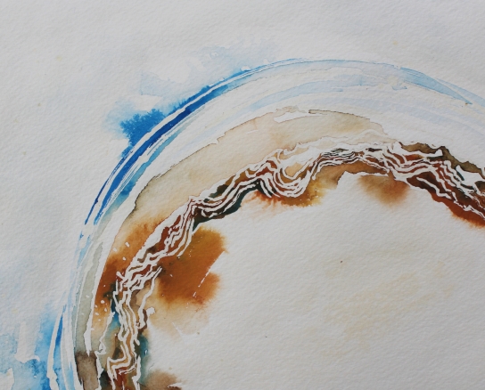 Curvature -- gouache on paper . 11x14 . 2013 . $200 Curvature