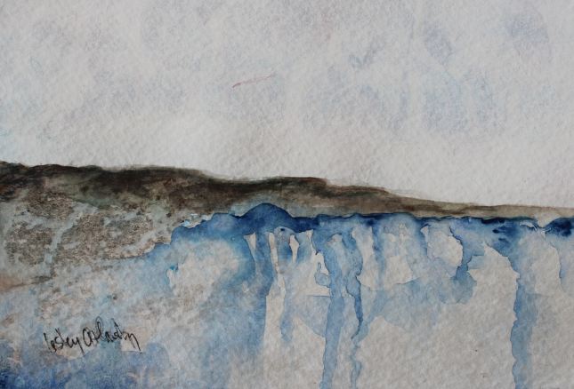 Element: Water -- gouache on paper . 4x6 . 2012 . sold Element: Water