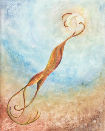 Grace -- gouache on paper . 8x10 . 2010 . $125 Grace