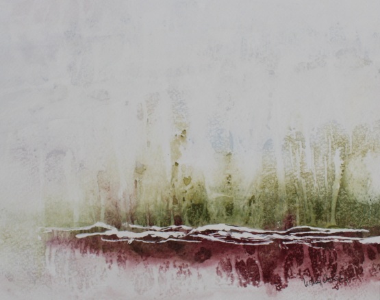 Sun and Spring and Green Forever -- gouache on paper . 8x10 . 2012 . $125 Sun and Spring and Green Forever