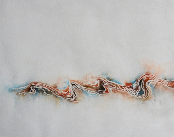 We Will Fold And Freeze Together -- gouache on paper . 11x14 . 2013 . $200 We Will Fold And Freeze Together