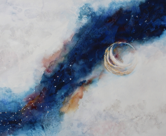 You Can't Take the Sky From Me -- gouache on paper . 16x20 . 2012 . $350 You Can't Take the Sky From Me